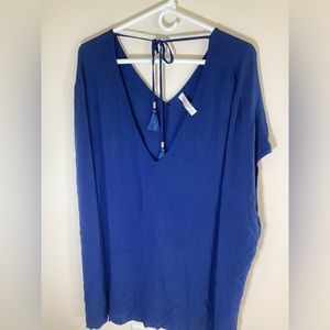 Swim by Cacique Beach Coverup Blue 14/16